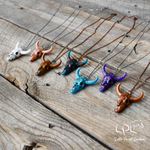 Load image into Gallery viewer, Cow Skull Necklaces
