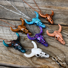 Load image into Gallery viewer, Cow Skull Necklaces
