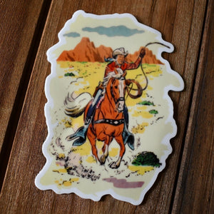 Vintage Cowboy Sticker
