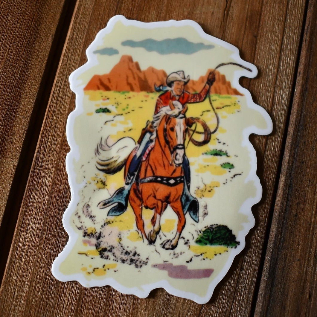 Vintage Cowboy Sticker