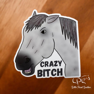 Crazy Bitch Sticker
