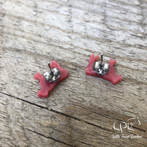 Red Angus Cow Earrings