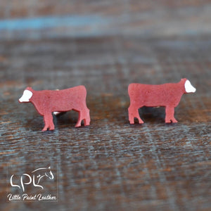 Hereford Cow Earrings