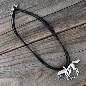 3 Strand Horse Necklace