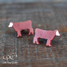 Load image into Gallery viewer, Hereford Cow Earrings

