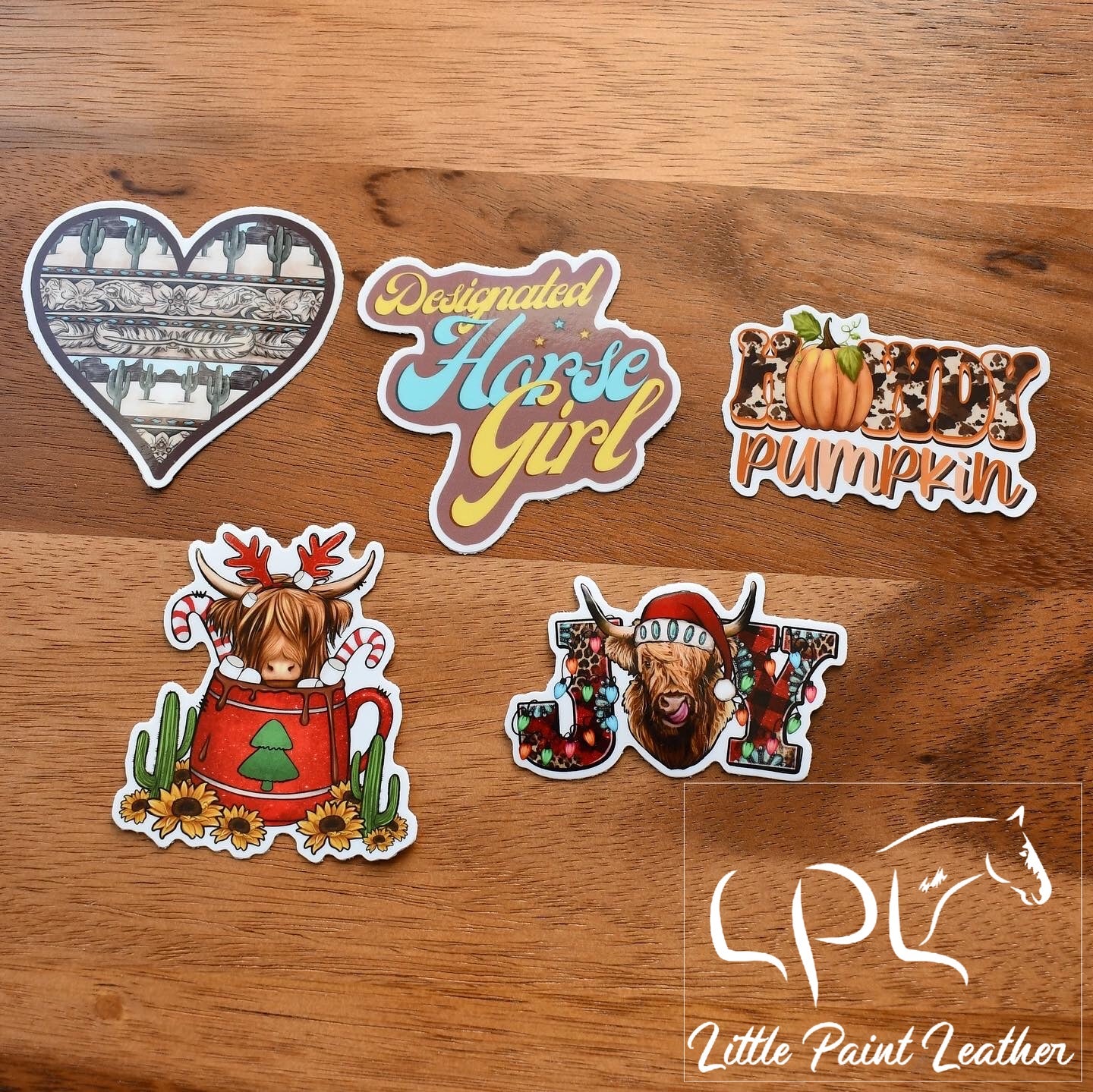 5 Stickers- Your Choice! – Little Paint Leather