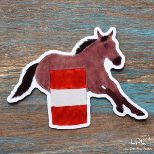 Barrel Racer Sticker