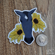 Load image into Gallery viewer, Blue Roan and Sunflower Sticker
