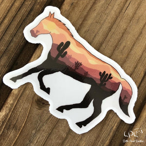 Desert Horse Sticker