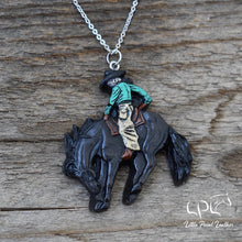 Load image into Gallery viewer, Black Bronc Horse Necklace
