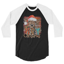 Load image into Gallery viewer, Christmas Cow 3/4 Sleeve Shirt
