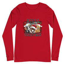 Load image into Gallery viewer, Merry Christmas Goats Unisex Long Sleeve Tee
