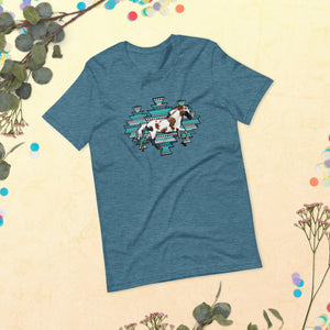 Turquoise Paint Horse Unisex T-Shirt