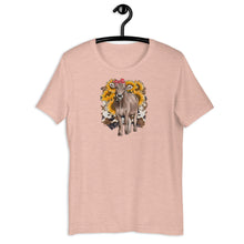 Load image into Gallery viewer, Unisex Sunflower Cow Tee

