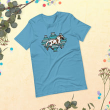 Load image into Gallery viewer, Turquoise Paint Horse Unisex T-Shirt
